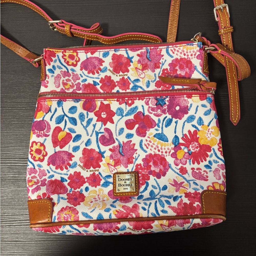 Dooney & Bourke Pink Floral Crossbody Bag
